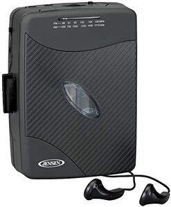 레트로 빈티지 미국 플레이어 젠슨 휴대용 콤팩트 경량 슬림 디자인 스테레오 AM,FM 라디오 카세트 -627976