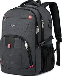 신학기 가방 미국 백팩 CAFELE, 방수 라지 17인치 노트북 수납, USB 충전 포트 포함-630457