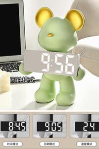 디지털 탁상시계 LED 곰인형 인테리어 돼지 저금통 장식 홈 거실 침실 스마트 디지털-637165