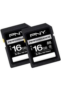 PNY 16GB 2팩 성능 클래스 4 SD 카드 미국-638258