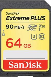 샌디스크 익스트림 플러스 64GB SDXC UHS-I/V30/U3/클래스 10 카드 미국-638160