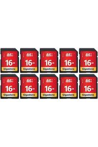 기가스톤 16GB 10팩 SD 카드 UHS-I U1 클래스 10 SDHC 메모리 미국-638112