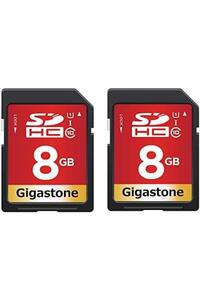 기가스톤 8GB 2팩 SD 카드 UHS-I U1 클래스 10 미국-638069