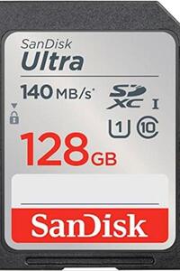 샌디스크 128GB Ultra SDXC UHS-I 메모리 카드 - 최대 140MB/s 미국-638020