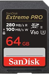 샌디스크 64GB Extreme PRO SDXC UHS-II 메모리 카드 미국-638028