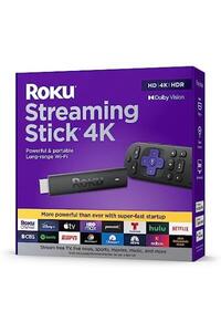 Roku 스트리밍 스틱  휴대용 장치 4K,HDR,돌비 비전, Voice Remote, 무료-639533