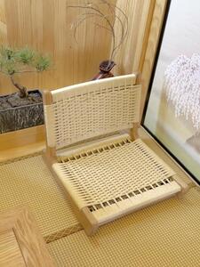 다다미의자 료칸 일본식 차 의자 등나무 실내 레그리스 낮은 등받이